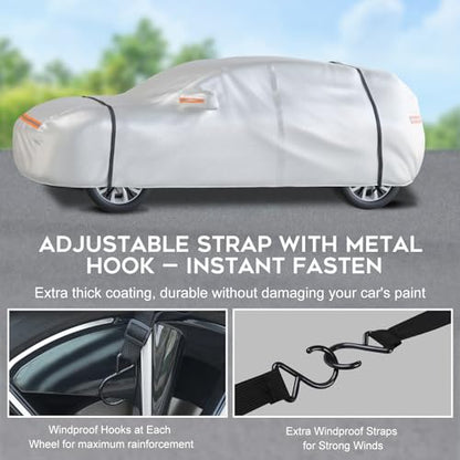 Heavy Duty SUV Car Cover Waterproof All Weather for Automobiles