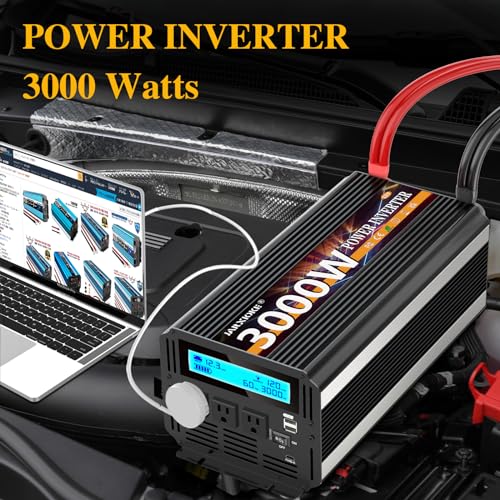 3000W Power Inverter 12V DC to AC 110V
