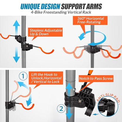 4 Bike Rack Bicycle Rack (299.2 Ounce)