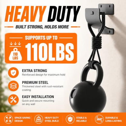 Heavy Duty Ladder Hook for Garage (2 Count)