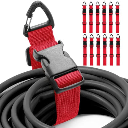 12 Pack Adjustable Extension Cord Holder Straps (12 Count)