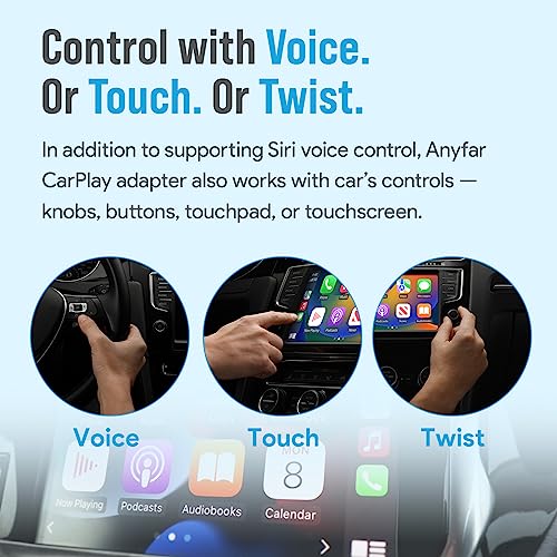 A4 Wireless CarPlay Android Auto Adapter for iPhone & Android Phone