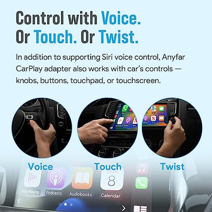 A4 Wireless CarPlay Android Auto Adapter for iPhone & Android Phone
