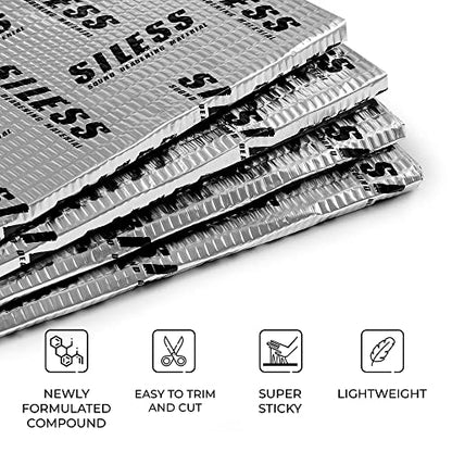 80 mil (2mm) 36 sqft (3.4 sqm) Car Sound Deadening mat - Butyl Automotive Sound Deadener - Noise Insulation and Vibration Dampening Material (36 sqft)