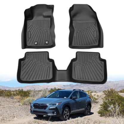 Floor Mats for 2024 2025 2026 Subaru Crosstrek & Impreza All Weather 3D TPE Anti
