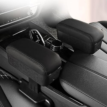 Car Armrest Box with Cup Holder Car Central Liftable Armres Storage Organizer Box Arm Rest