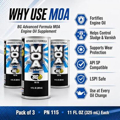 BG Advanced Formula MOA PN 115 Motor Oil Additive (33 Fl Oz)