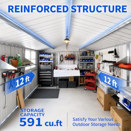 10x12 FT Outdoor Storage Shed