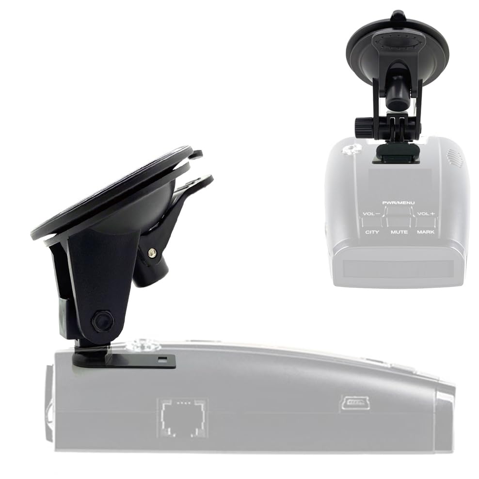 Car Windshield Super Suction Cup Bracket Compatible for UNIDEN R1 R2 R3 R4 R7 R8 R9 DFR3 DFR6 DFR7 DFR8 DFR9 Radar Detector