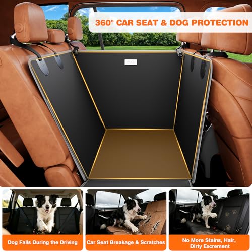 Half Dog Car Seat Cover for Back Seat