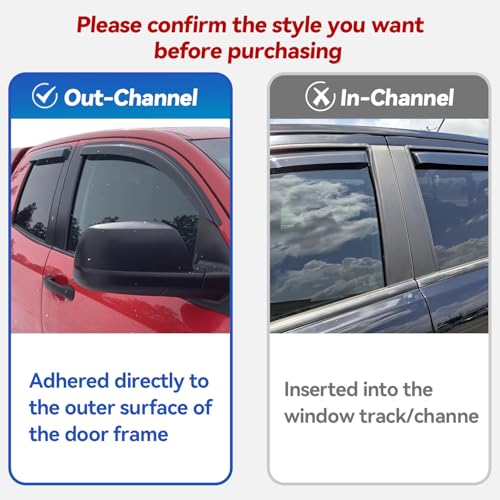 Window Visors Rain Guards for 2007