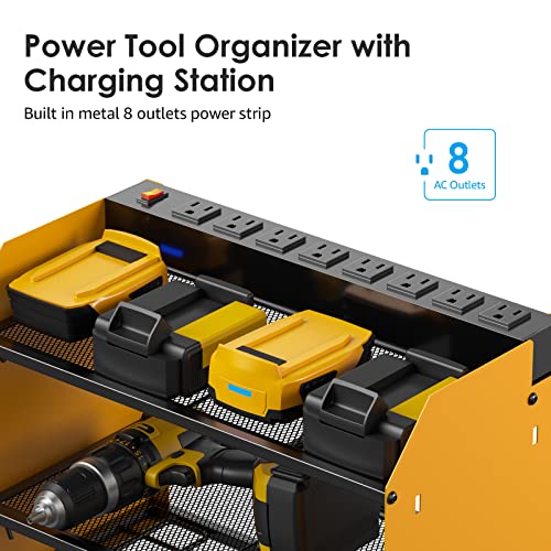 Modular Power Tool Organizer Wall Mount Charging Station