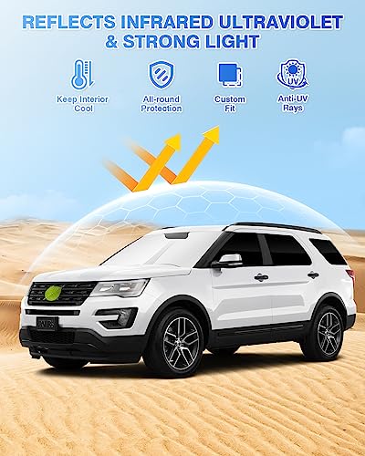 Windshield Sun Shade for Ford Explorer 2020 (8 Count)