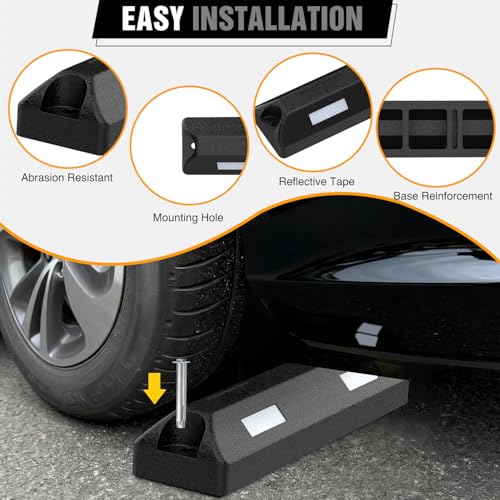 22 Inch Rubber Parking Curbs