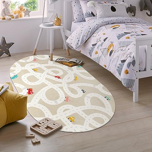 Kids Car Rug 3'x5' Washable Non