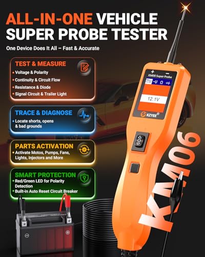KM06 Automotive Power Circuit Probe Tester 8