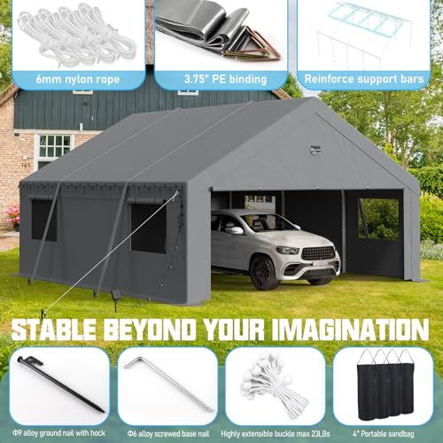 20x20 Heavy Duty Carport Canopy