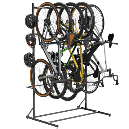 Freestanding Bike Storage Rack for 5 Bikes