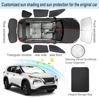 Window Shades for Nissan Rogue 2021 (8 Count)