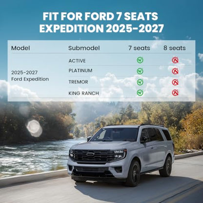 Floor Mat for Fit 7 Seats 2025 2026 2027 Ford Expedition Standard