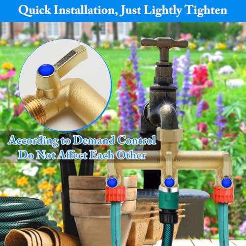 Brass Garden Hose Splitter