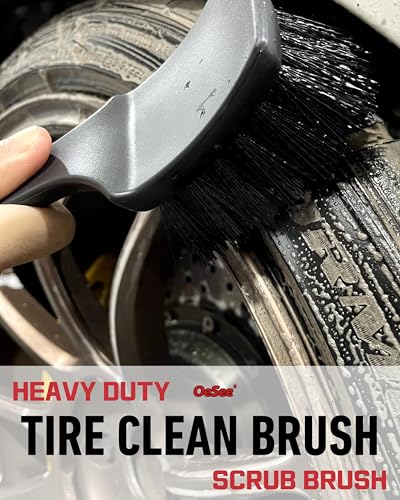 Professional 4 Pack Long Handle Wheel Brush Kit for Cleaning Wheel and Tire