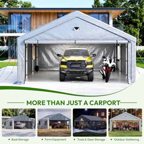 20X20 FT Carports Heavy Duty