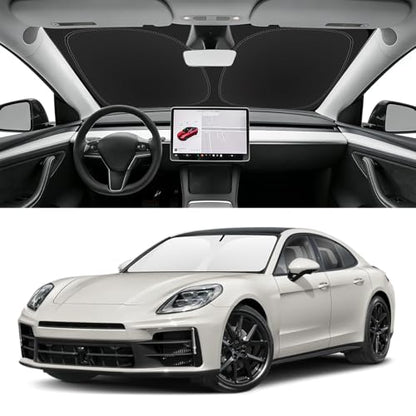 Custom Fit Windshield Sun Shade for Porsche Panamera 2017