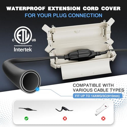 Outdoor Extension Cord Cover (3 Count)