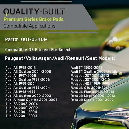 Rear Semi Metallic Brake Pads