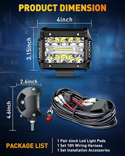 4 Inch LED Pod Lights (2 Count)