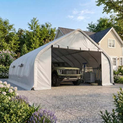 20x30 FT Heavy Duty Curved Carport