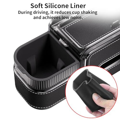 Rear Seat Cup Holder Back Seat Car Organizer 6 in 1 Multifunctional (72 Count)