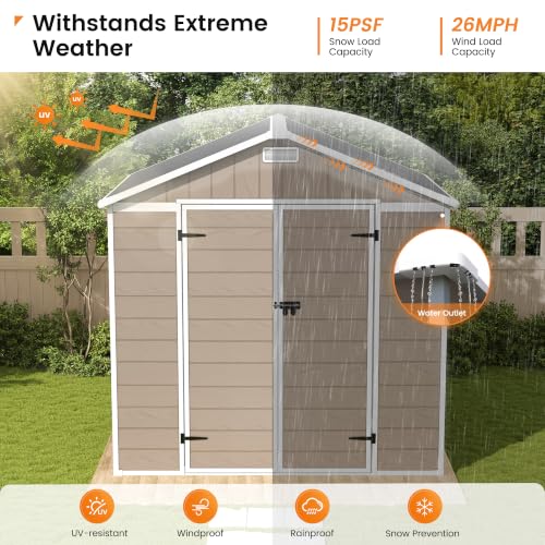Resin Storage Shed 8 x 6 FT