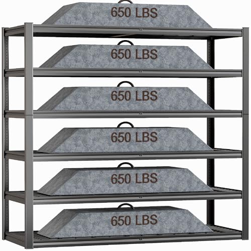 64" Wide 6 Tier Garage Shelving Unit (6 Count)