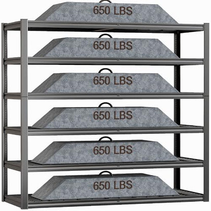 64" Wide 6 Tier Garage Shelving Unit (6 Count)