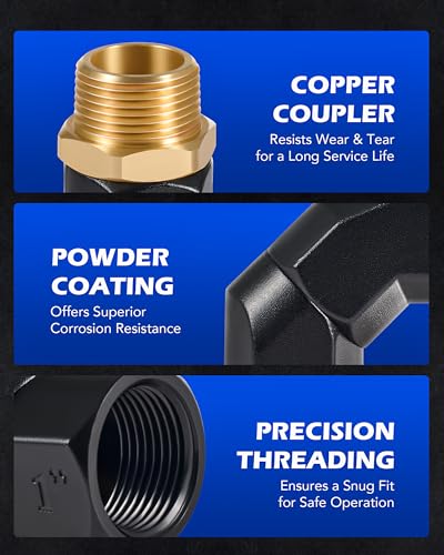 OMT 2pcs 1" NPT Fuel Hose Nozzle Swivel Kit (2 Count)