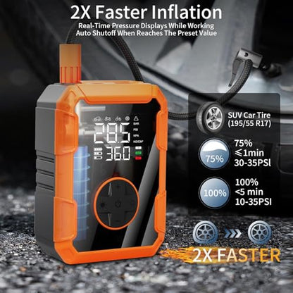 Portable Air Pump for Car Tires