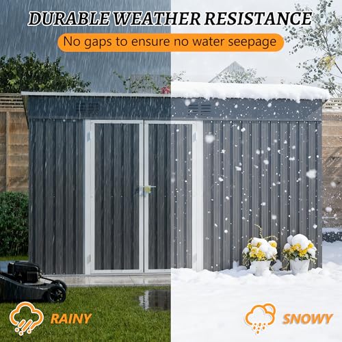 4'x10' Metal Shed Outdoor Storage Shed