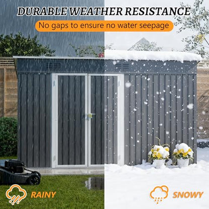 4'x10' Metal Shed Outdoor Storage Shed