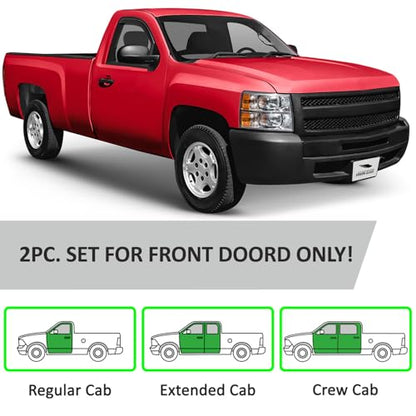 in Channel Extra Durable Rain Guards for Trucks Chevrolet