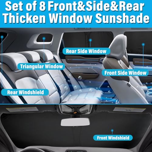 Sun Shade Custom Fit for Toyota RAV4 2006 (8 Count)