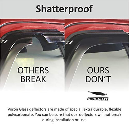 Tape on Extra Durable Rain Guards for Trucks Chevrolet