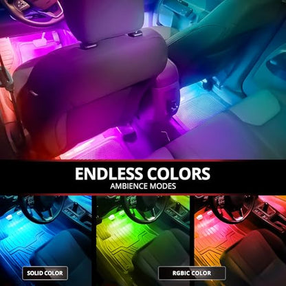 Aura DreamColor Double Glow Interior Truck Lights with App & Remote (6 Count)