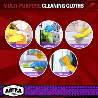 Microfiber Cleaning Cloth 12 Pack (12 Count)