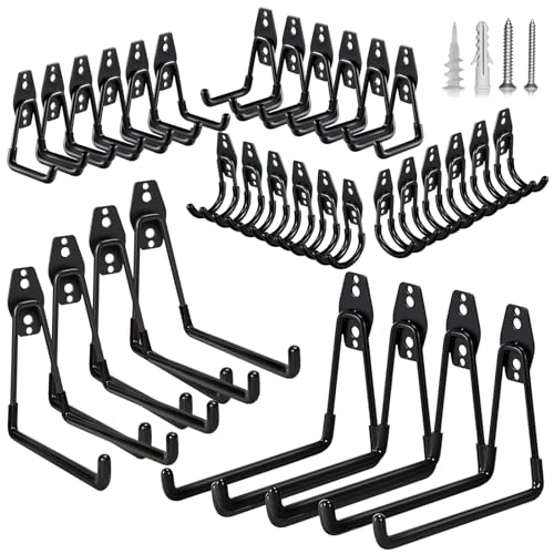 32 Pack Steel Garage Hooks Heavy Duty (32 Count)