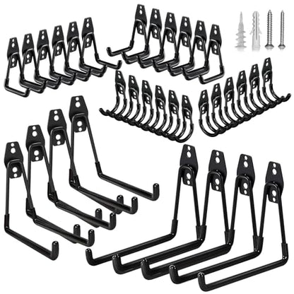 32 Pack Steel Garage Hooks Heavy Duty (32 Count)