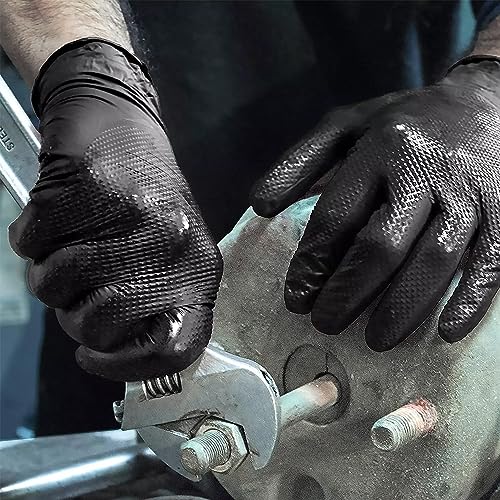 Medium Black Nitrile Gloves (50 Count)
