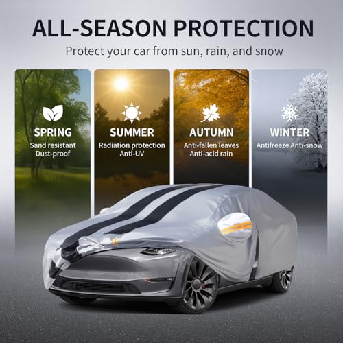Multi Layer Car Cover Custom Fit for Tesla Model Y