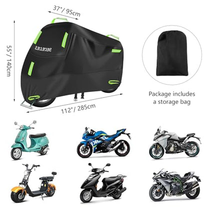 Motorcycle Cover Waterproof Outdoor for 108" Touring Cruiser